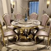 Trueliving  Golden Grey Dinning Table H 30 x W 45 x D 35; Chair : H 34 x W 18 x D 18